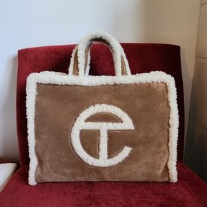 UGG X Telfar Medium Shopper Tote in Chestnut - EUC